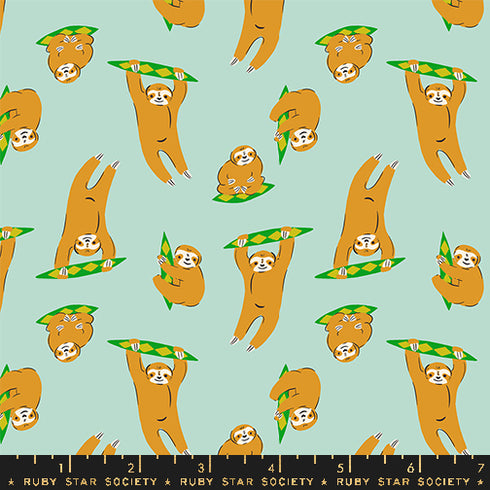 Animal Animal Sloth in Minty RS5168 14 - Ruby Star Society Sold by the Half Yard